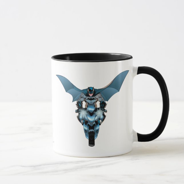 Batman on bike with cape mug (Right)