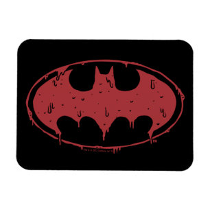Batman   Oozing Red Bat Logo Magnet