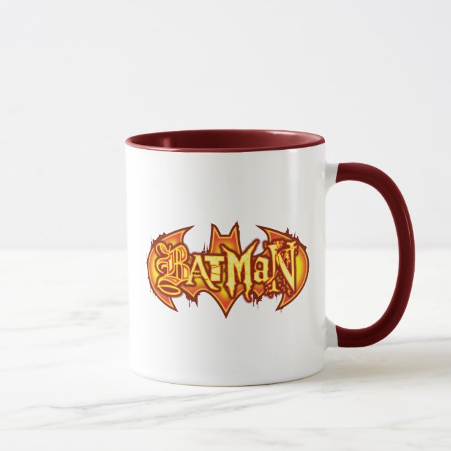 Batman | Orange Seasonal Logo Mug (Right)