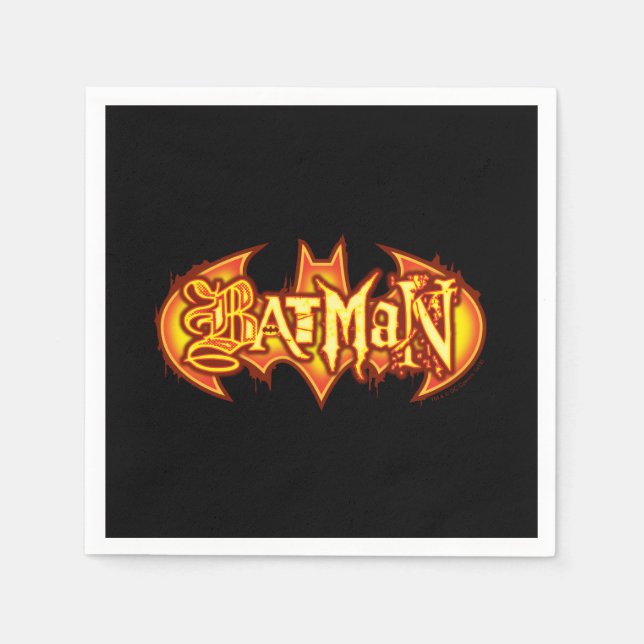Batman | Orange Seasonal Logo Napkin (Front)