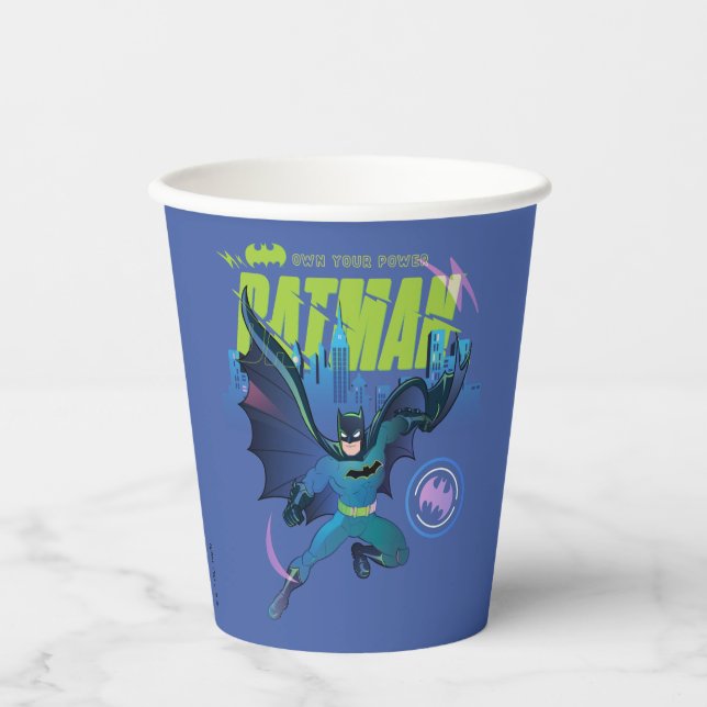 Batman "Own Your Power" City Graphic Paper Cups (Front)