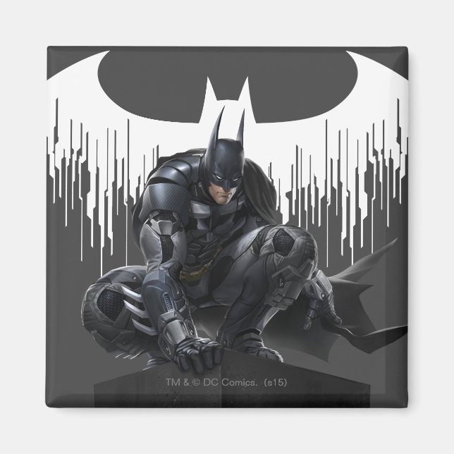 Batman Perched on a Pillar Magnet (Front)