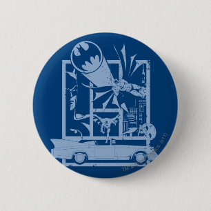 Batman - Picto Blue 6 Cm Round Badge