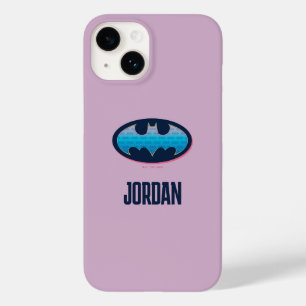 Batman   Pink & Blue Symbol Case-Mate iPhone 14 Case