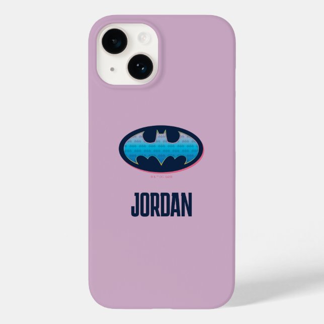 Batman | Pink & Blue Symbol Case-Mate iPhone Case (Back)