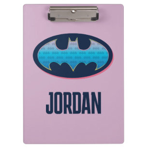 Batman   Pink & Blue Symbol Clipboard