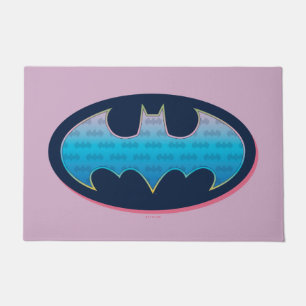 Batman Pink & Blue Symbol Doormat