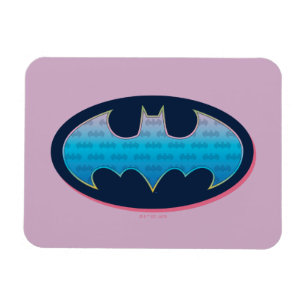 Batman   Pink & Blue Symbol Magnet