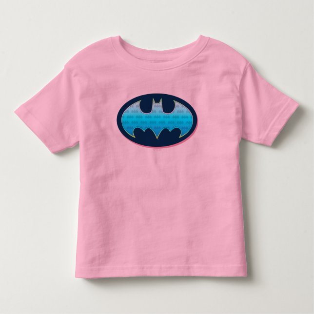 Batman | Pink & Blue Symbol Toddler T-Shirt (Front)