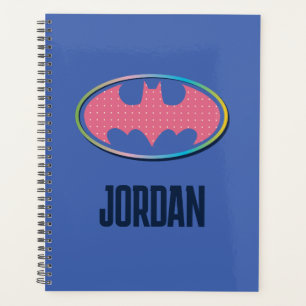 Batman Pink Polka Dot Logo Planner