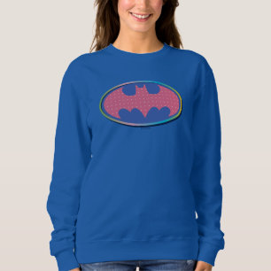 Batman   Pink Polka Dot Logo Sweatshirt