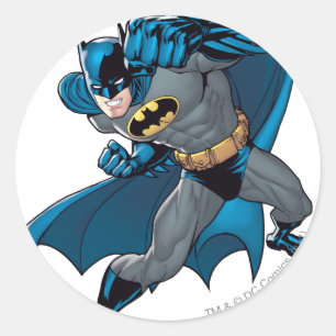Batman Punch Classic Round Sticker