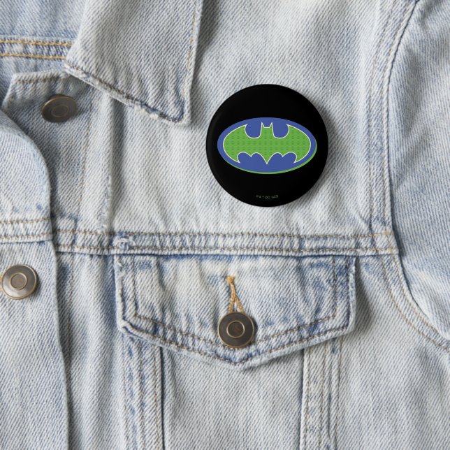 Batman | Purple & Green Symbol 6 Cm Round Badge (In Situ)