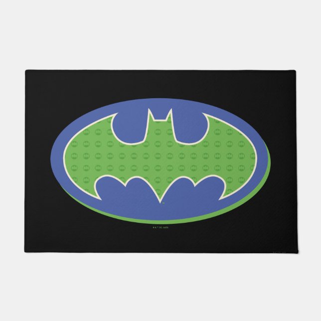 Batman | Purple & Green Symbol Doormat (Front)