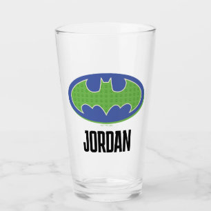 Batman Purple & Green Symbol Glass