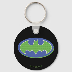 Batman   Purple & Green Symbol Key Ring