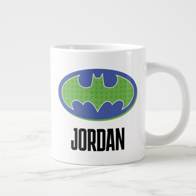 Batman | Purple & Green Symbol Large Coffee Mug (Right)