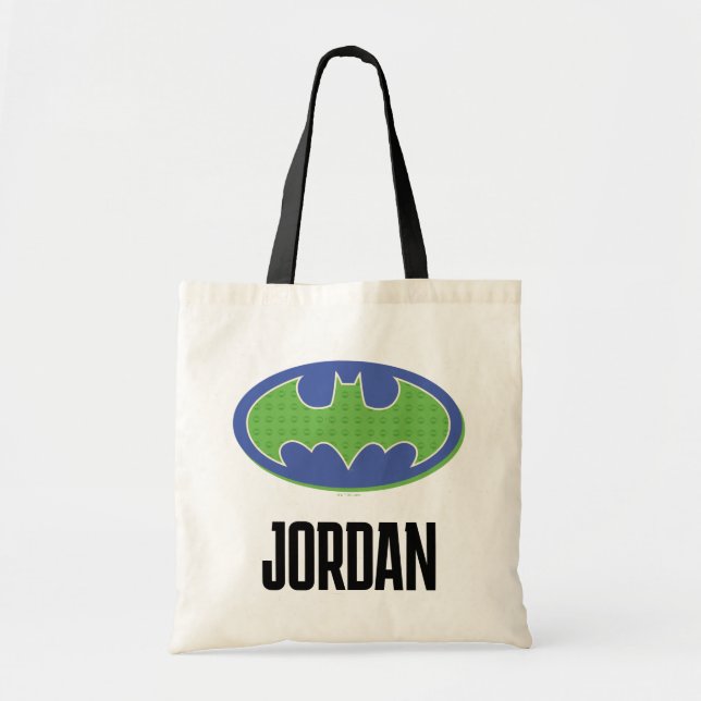 Batman | Purple & Green Symbol Tote Bag (Front)