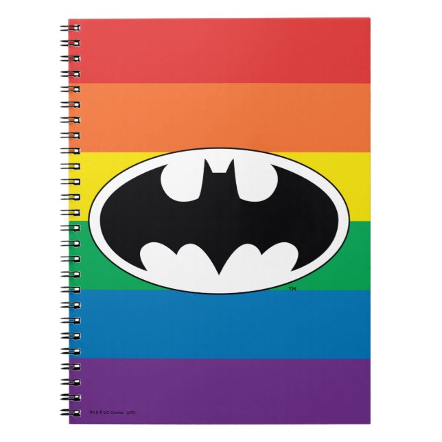 Batman Rainbow Logo Notebook (Front)