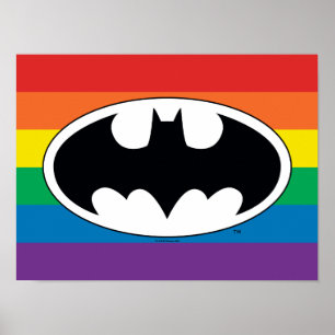Batman Rainbow Logo Poster
