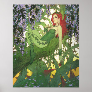Batman Rebirth Poison Ivy Cover Illustration Poster
