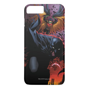 Batman & Robin Flight Over Gotham iPhone 8 Plus/7 Plus Case