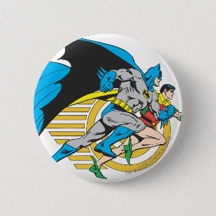 Batman & Robin Profile 6 Cm Round Badge