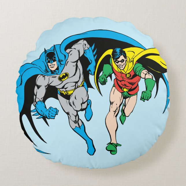 Batman & Robin Round Cushion (Front)