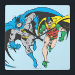 Batman & Robin Square Wall Clock<br><div class="desc">DC Originals - DC Comics</div>