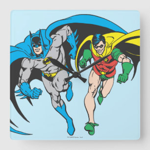 Batman & Robin Square Wall Clock