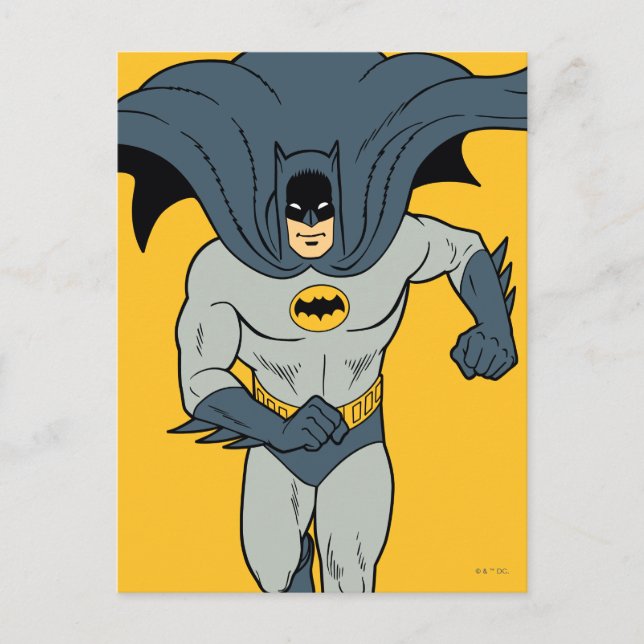 Batman Running Postcard (Front)