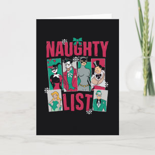 Batman   Santa Naughty List of Villains Holiday Card
