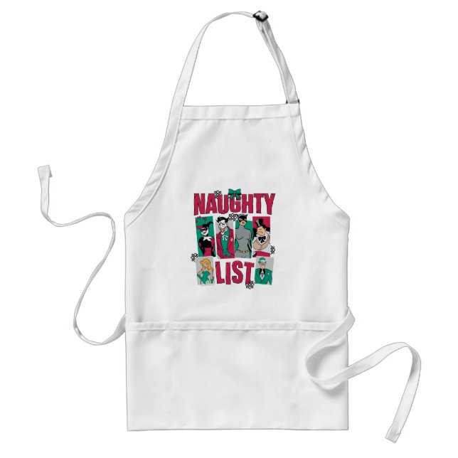Batman | Santa Naughty List of Villains Standard Apron (Front)
