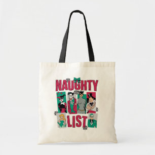 Batman   Santa Naughty List of Villains Tote Bag