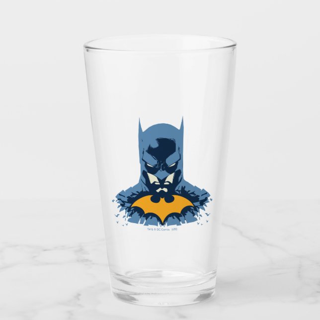 Batman Shattered Bust With Gold Logo Glass (Front)