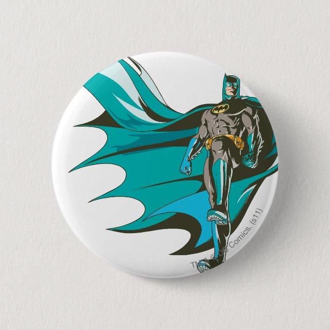 Batman Standing 6 Cm Round Badge (Front)