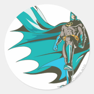 Batman Standing Classic Round Sticker