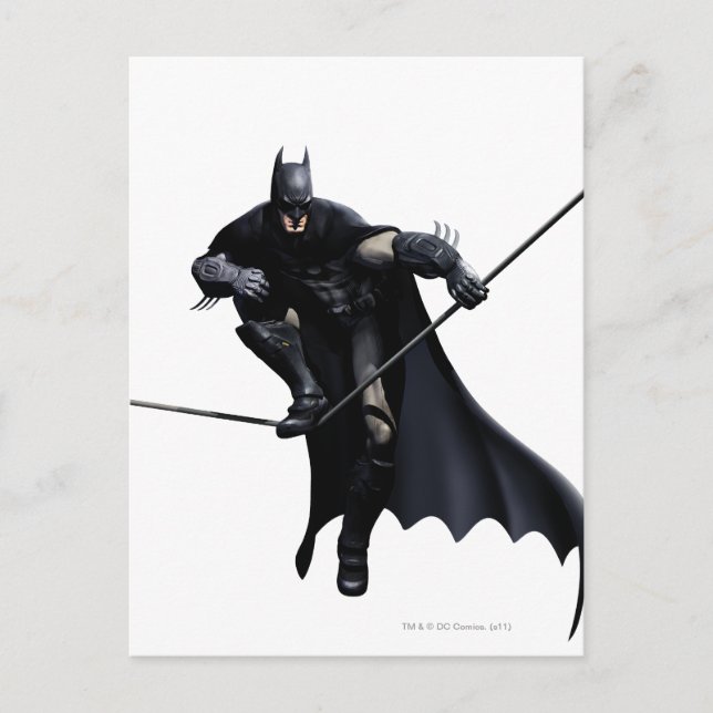 Batman Stepping On Line Postcard (Front)