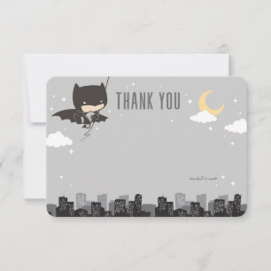 Batman Super Hero Baby Shower Thank You Invitation