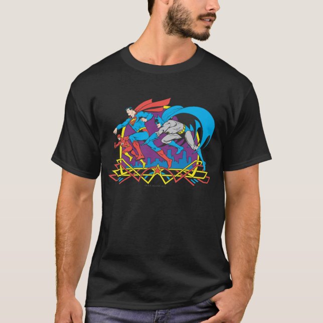 Batman + Superman + Flash T-Shirt (Front)