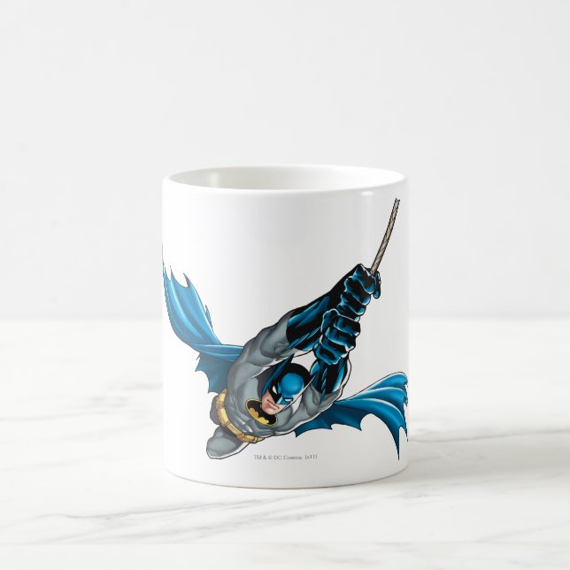 Batman Swings from Rope Coffee Mug (Center)