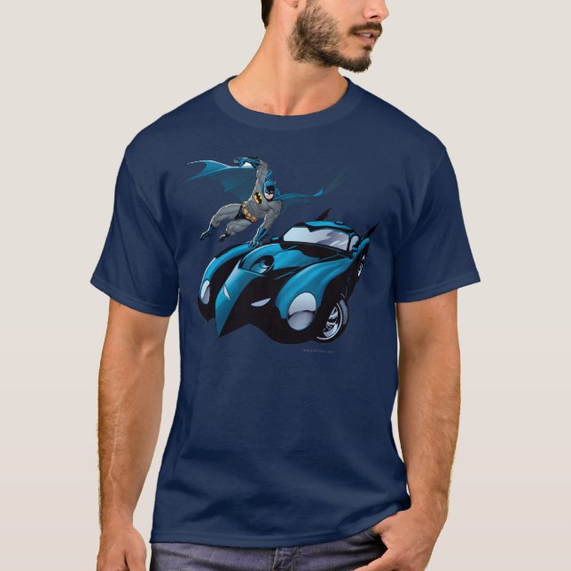 Batman swings over T-Shirt (Front)