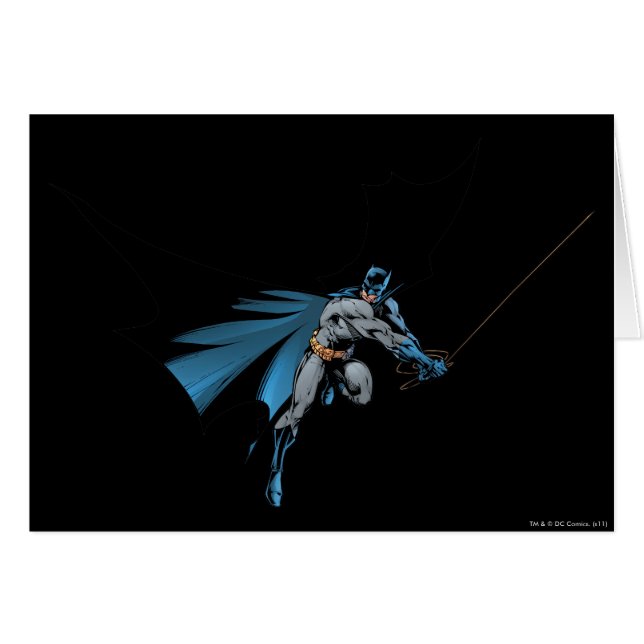 Batman swings with rope (Front Horizontal)