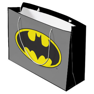 Batman Symbol   Bat Oval Logo Large Gift Bag
