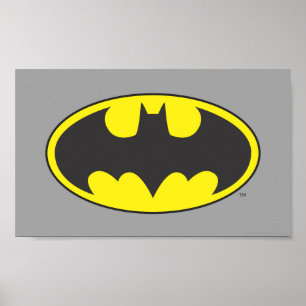 Batman Symbol   Bat Oval Logo Poster