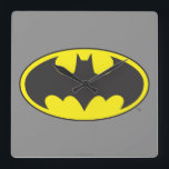 Batman Symbol | Bat Oval Logo Square Wall Clock<br><div class="desc">DC Originals - DC Comics</div>