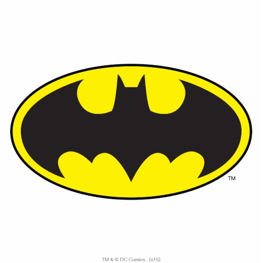 Batman Symbol | Bat Oval Logo Standing Photo Sculpture | Zazzle.com.au