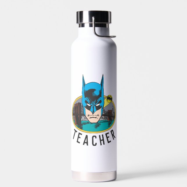 Batman Symbol | Bat Oval Logo Water Bottle (Left)