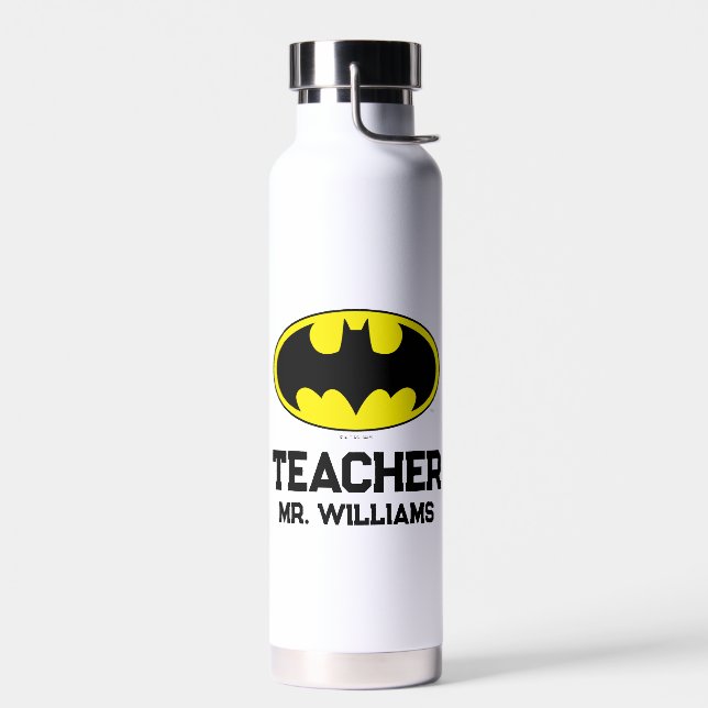 Batman Symbol | Bat Oval Logo Water Bottle (Left)
