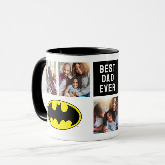 Batman Symbol | Best Dad Photo Collage Mug